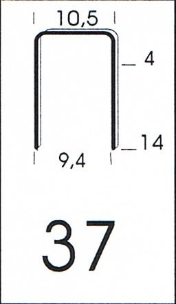 Klammer 37/8 NK Schachtel = 5.000 Stck