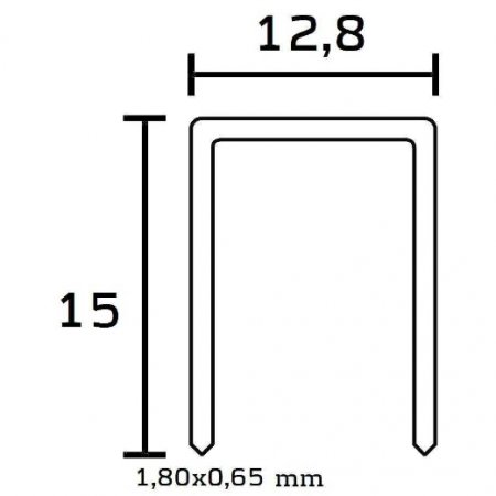 Klammer Typ BeA 195/18 NK     Schachtel = 5.000 Stck